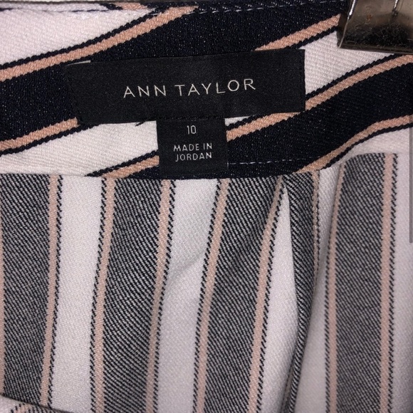 Ann Taylor Striped Flounce Skirt - Picture 5 of 6